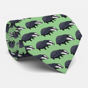 wild badger pattern tie