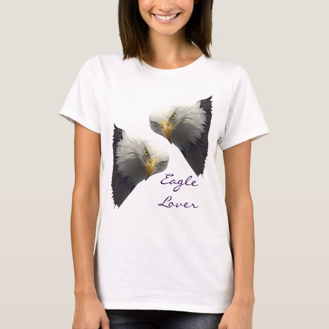Wild Bald Eagle EAGLE LOVER T-shirts (Front)
