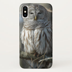 Wild Barred Owl Photograph iPhone X Case