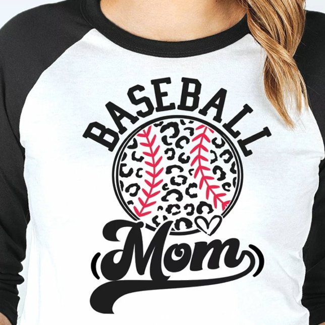 Wild Baseball Mum Leopard Tee (Creator Uploaded)