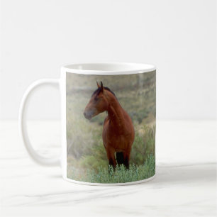 Wild Bay Horse, Wyoming Coffee Mug