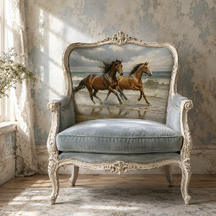 Wild Beach Horses Painting Decoupage Tissue Paper