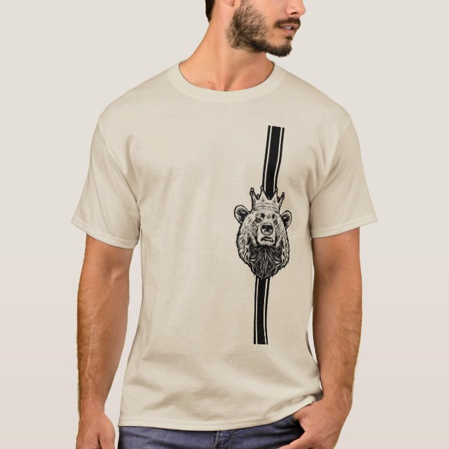 Wild Bear Graphic Men’s T-Shirt  (Front)