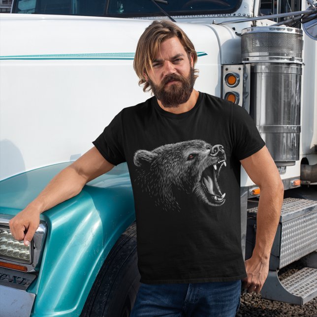 Wild Bear Graphic T-Shirt (Creator Uploaded)