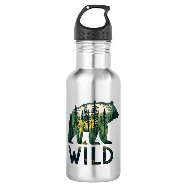 Wild Bear Outdoors Nature 532 Ml Water Bottle (Front)