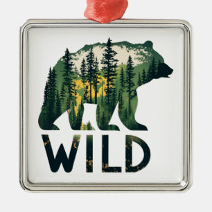 Wild Bear Outdoors Nature Metal Tree Decoration