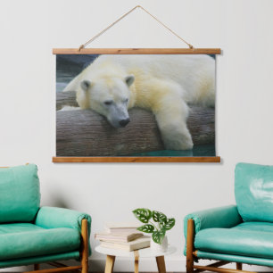 Wild Bears - Nature Polar Bear Hanging Tapestry