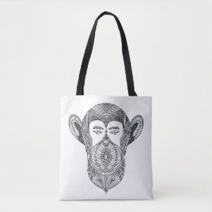 Wild Beast Of The Forest Doodle 2 Tote Bag