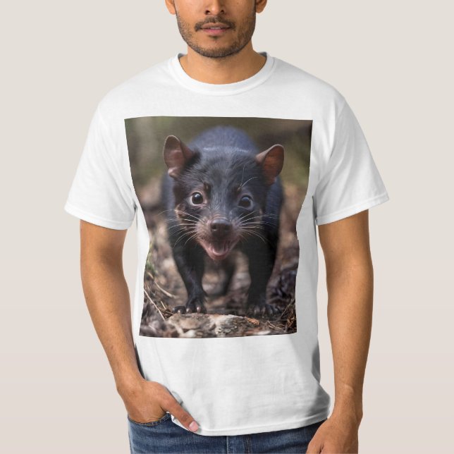 Wild Beginnings: The Young Tasmanian Devil T-Shirt (Front)