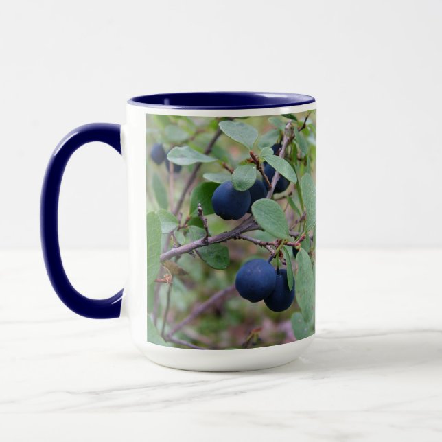 Wild Berries mug - choose style & colour (Left)