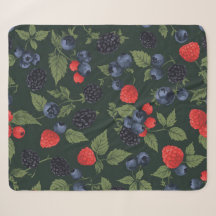 Wild Berries Pattern Sherpa Blanket