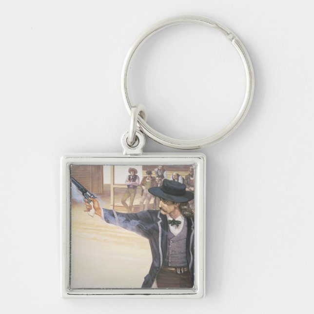 'Wild Bill' Hickok (1837-76) demonstrates his mark Key Ring (Front)