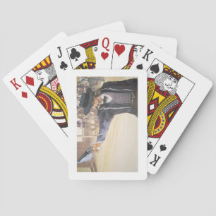 'Wild Bill' Hickok (1837-76) demonstrates his mark Playing Cards