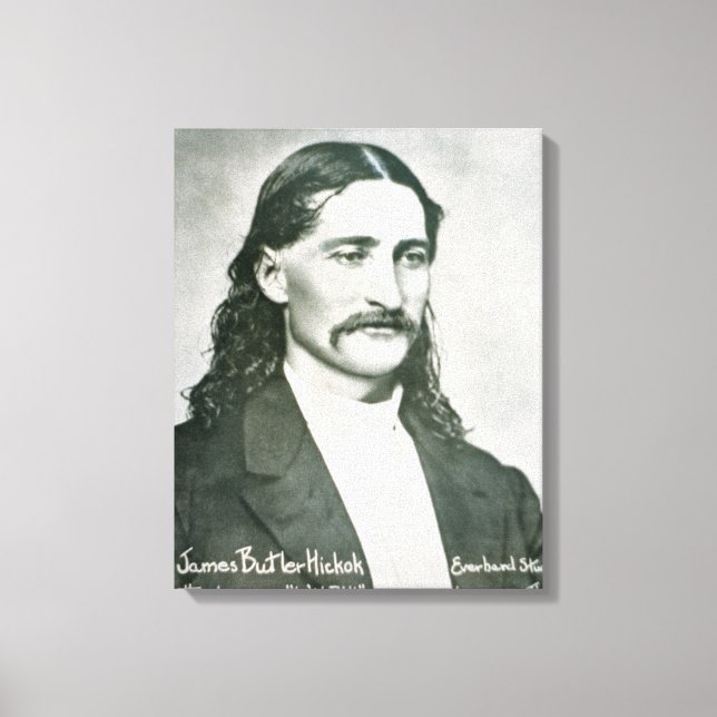 'Wild Bill' Hickok (b/w photo) Canvas Print (Front)