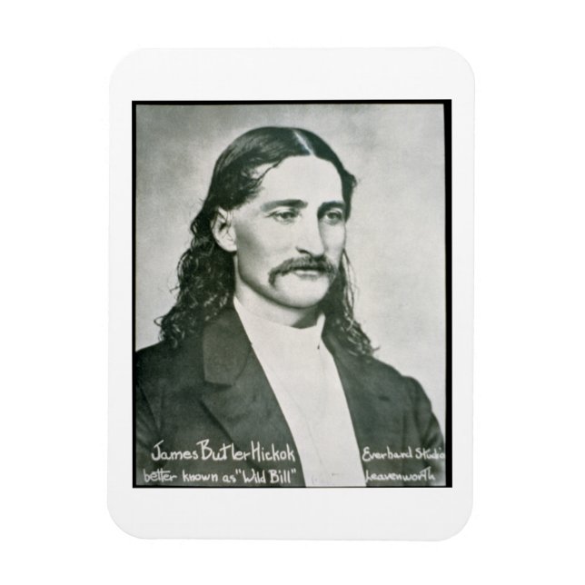 'Wild Bill' Hickok (b/w photo) Magnet (Vertical)