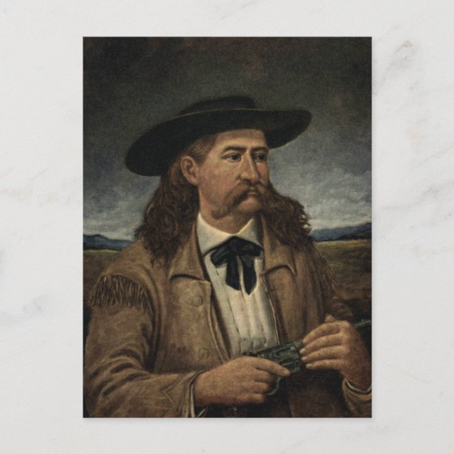 Wild Bill Hickok Painting Postcard (Front)
