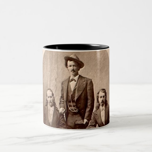 Wild Bill Hickok - Texas Jack - Buffalo Bill Two-Tone Coffee Mug (Center)