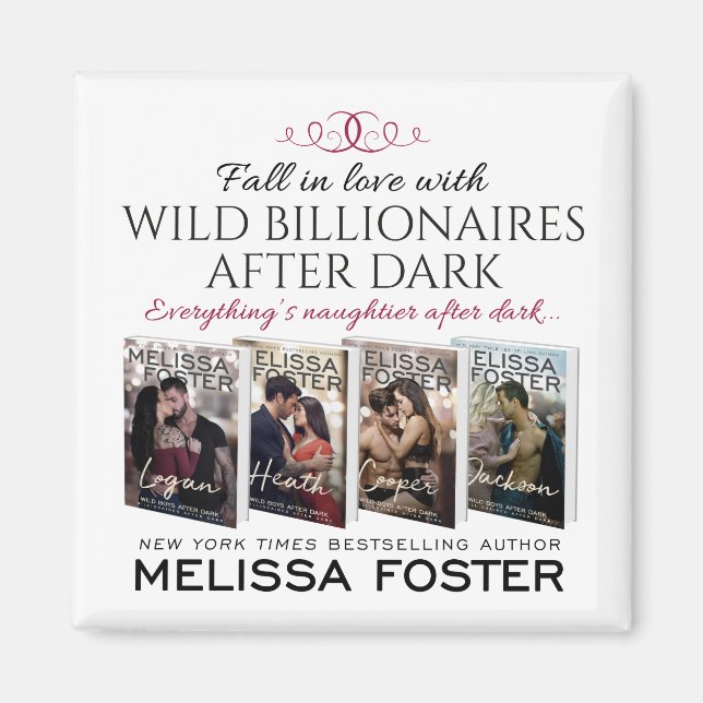 Wild Billionaires After Dark Romance Magnet (Front)