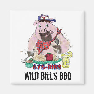 WILD BILL'S BBQ MAGNET