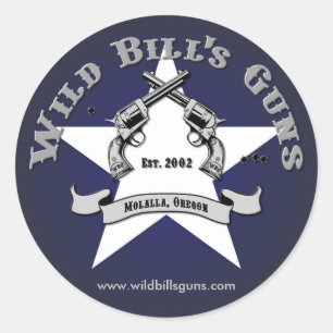 Wild Bill's Guns Patriot Logo Classic Round Sticker