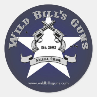 Wild Bill's Guns Patriot Logo Classic Round Sticker