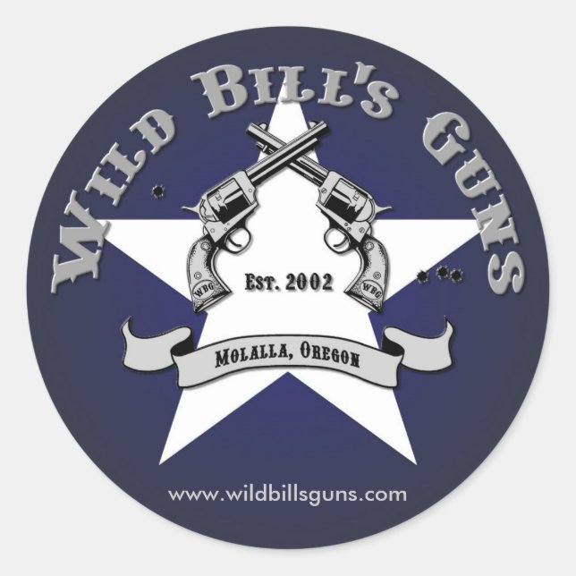 Wild Bill's Guns Patriot Logo Classic Round Sticker (Front)