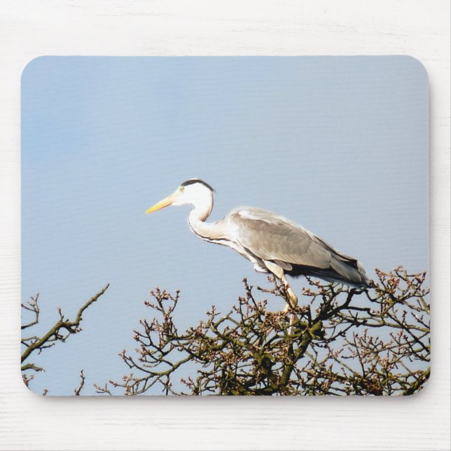 WILD BIRD HERON   MOUSE MAT (Front)