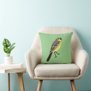Wild Bird Yellow Bird Cushion