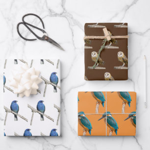 Wild Birds Wrapping Paper Sheet