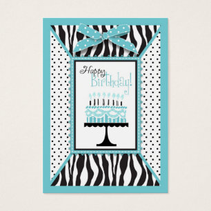 Wild Birthday Cake EB Gift Tag