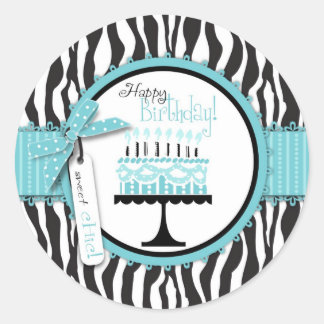 Wild Birthday Cake EB Sticker B