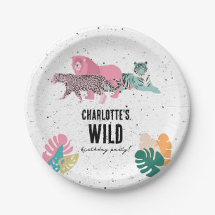 Wild Birthday Party Jungle Animals Kids Birthday Paper Plate