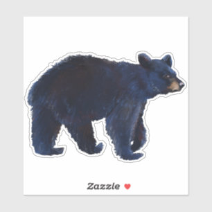 Wild Black Bear Sticker