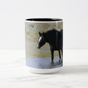 Wild Black Mare "Ash" Mug