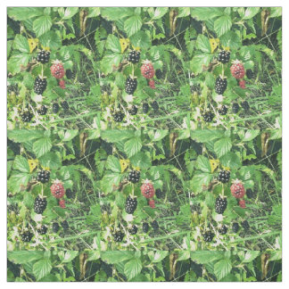Wild Blackberries Summer Cottage Cabin Decor Fabric