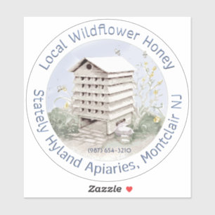 Wild Blossom Honey VEHICLE STICKER TRANSPARENT