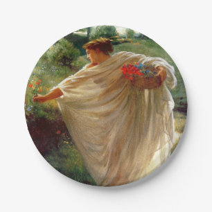 Wild Blossoms (by Edward Poynter) Paper Plate