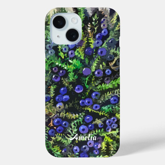 Wild blue berries  Case-Mate iPhone case (Back)