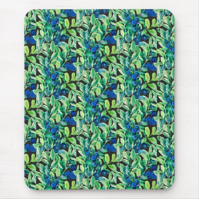 wild blueberries  mouse mat (Front)