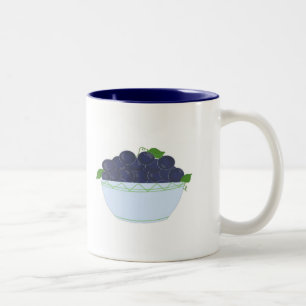 Wild Blueberries Two-Tone Coffee Mug