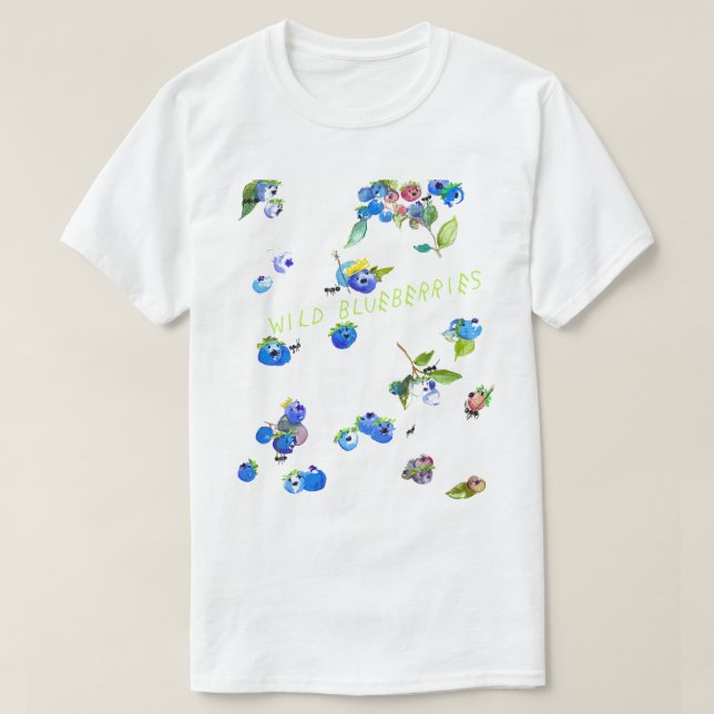 Wild Blueberry T-Shirt (Design Front)