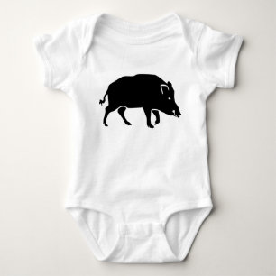 Wild boar baby bodysuit