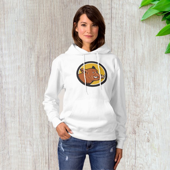 Wild Boar Head Hoodie (Creator Uploaded)