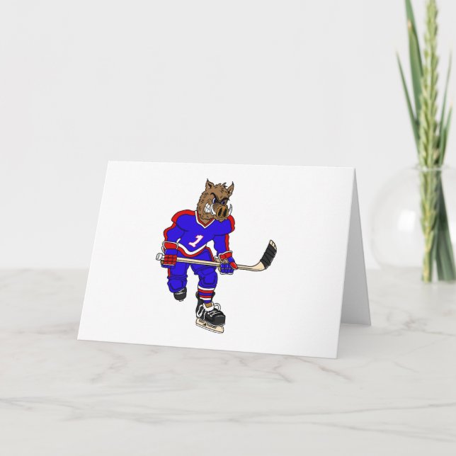 Wild Boar Hockey Player Card (Front)
