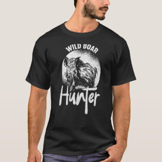 Wild Boar Hunter  Hunting Lover Funny Hunting Prem T-Shirt