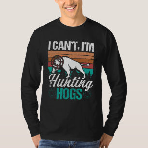 Wild Boar Hunter Vintage Hog Hunting Retro Hog Hun T-Shirt