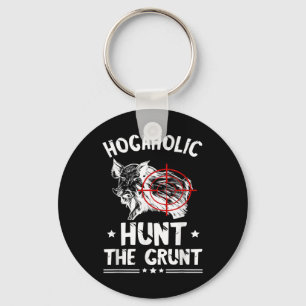 Wild Boar Hunting Hunt The Grunt Wild Boar Pigs Ho Key Ring