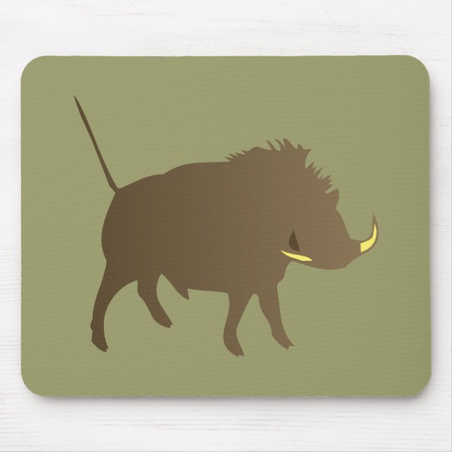 wild boar mouse mat (Front)