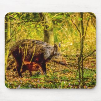 Wild Boar Mouse Pad