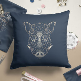 Wild Boar | Nursery Throw Pillow